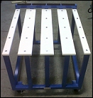 Charriot en acier avec roulette